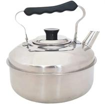 Chaleira aço inox 2 litros com tampa alça baquelite água café Chaleira aço inox 2 litros com tampa alça baquelite água café