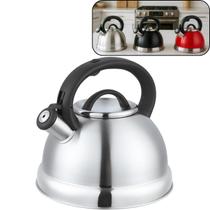 Chaleira Aço Inox com Apito 3 Litros com alça Unitermi