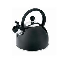 Chaleira apito fixo inox preta 1,75l hercules