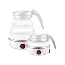 Chaleira Branca 110v Dobrável 600ml Ferve Água Rapidamente em 3 Minutos Potência de 600w Fervedor de Água