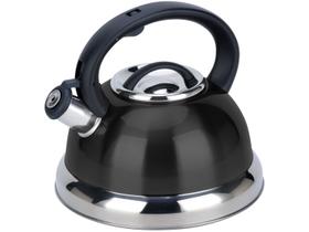 Chaleira Brinox Inox com Apito Preto 2,7L Roma