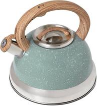 Chaleira Bule Alumínio C/ Apito Brinox 2,7 L cor:verde Chaleira Bule Alumínio C/ Apito Brinox 2,7 L cor:verde