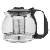 Chaleira Bule de Vidro 1200ml com Infusor em Aço Inox para Chá e Café