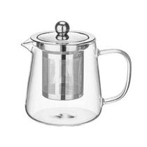 Chaleira Bule De Vidro Brosilicato Café Chá Com Infusor Inox 630ml