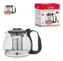 Chaleira Bule De Vidro Com Infusor De Cha Inox 1,2L Moderna - Hauskraft
