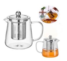 Chaleira Bule De Vidro Com Infusor de Chá Inox 750ml - Fratelli