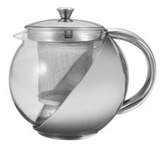 Chaleira Bule de Vidro e Inox Com Infusor 1100ML 33-B