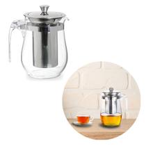 Chaleira Bule De Vidro Para Chá Com Infusor Inox 700ml