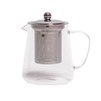 Chaleira Bule em Vidro Duplo Borossilicato Com Infusor de Chá em Inox 750ml