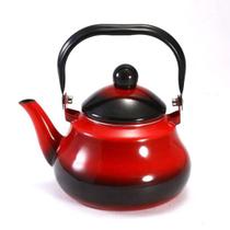 Chaleira bule esmaltada tradicional 1,5 litros - vermelha Chaleira bule esmaltada tradicional 1,5 litros - vermelha