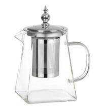 Chaleira Bule Lusso em vidro borossilicato com infusor de metal 550ml Elegante - haüskraft