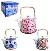 Chaleira Bule Porcelana Estampada 850Ml - Camp