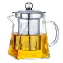 Chaleira Bule Vidro Borossilicato Infusor 550ml Resistente