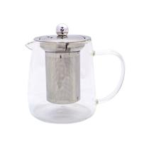 Chaleira Bule Vidro Com Infusora Inox Funciona Direto Ao Fogo 450ml - Hauskraft