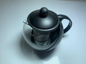 Chaleira Bule Vidro Infusor Coador Filtro Aço Inox Para Chá