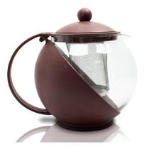 Chaleira cafeteira bule vidro café chá infusor 750ml - Livon