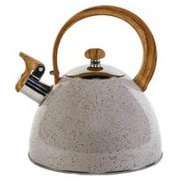 Chaleira Com Apito Aço Inox Marmorizada Espelhada Premium Chaleira Com Apito Aço Inox Marmorizada Espelhada Premium