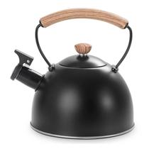 Chaleira Com Apito Inox Cooktop Fogão Indução 1,5 Litros Brinox Alça Baquelite Leiteira Roma