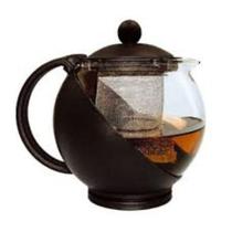 Chaleira Com Infusor 750 Ml Vidro Marron