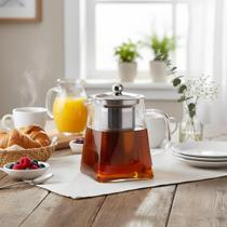 Chaleira com infusor 750ml - vidro e metal