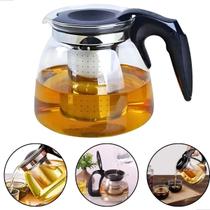 Chaleira Com Infusor Bule De Vidro Para Chá 1 Litro Inox