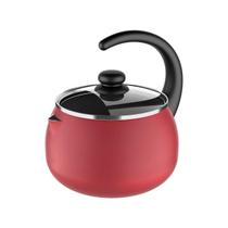 Chaleira Com Tampa De Vidro Brinox Ebony 2 Litros Cereja