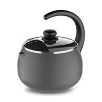 Chaleira Com Tampa De Vidro Brinox Ebony 2 Litros Prata