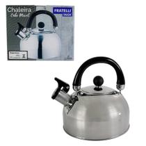 Chaleira Com Tampa E Apito Em Aço Inox 2 Litros Chaleira Com Tampa E Apito Em Aço Inox 2 Litros