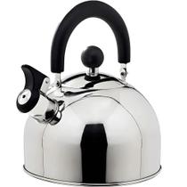 Chaleira Com Tampa E Apito Em Aço Inox