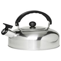 Chaleira de Aço Inox 2L com Apito Alça Térmica Resistente Prata Yeet Chaleira de Aço Inox 2L com Apito Alça Térmica Resistente Prata Yeet
