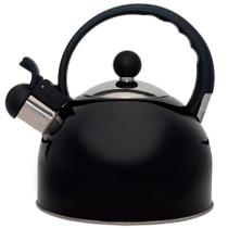 Chaleira de Aço Inox com Apito Mimo Style Preta 2 Litros Chaleira de Aço Inox com Apito Mimo Style Preta 2 Litros