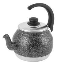 Chaleira De Alumínio Preta Chá Café Leite Fervedor Chaleira De Alumínio Preta Chá Café Leite Fervedor