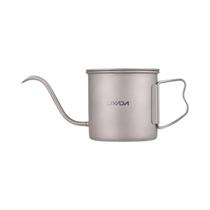Chaleira De Café Com Bico Gooseneck De Titânio De 400ml Lixada Para Fogão Camping E Bebidas De