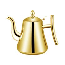 Chaleira De Chá Em Aço Inoxidável Dourado De 1L Com Infusor Removível Para Chá Solto E Café,