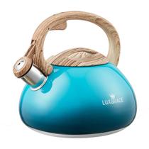 Chaleira de chá Teapot Whistling LUXGRACE 2.2L em aço inoxidável