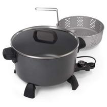Chaleira de cozinha multifogão National Presto XL 10L preta Chaleira de cozinha multifogão National Presto XL 10L preta