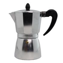 Cafeteira Italiana Berlinger Haus 6 Xícaras - Preta Brilhante 300ml