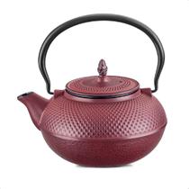 Chaleira de Ferro Fundido Esmaltada Vermelho 1,5L Alta Durabilidade MTA - 8180