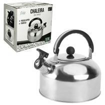 Chaleira De Inox Com Apito 1,7 Lts Na Caixa Chaleira De Inox Com Apito 1,7 Lts Na Caixa