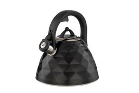 Chaleira de Inox com Apito Brinox 3 L Black Diamond com Indução Preto Fosco