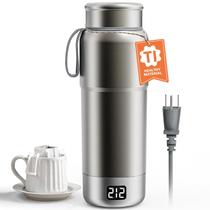 Chaleira de Viagem Lunowa 380ml Titânio 12 Temperaturas Voltagem Dupla Chaleira de Viagem Lunowa 380ml Titânio 12 Temperaturas Voltagem Dupla