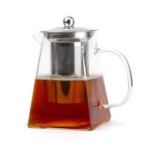 Chaleira De Vidro Borossilicato 550 Ml Com Infusor Aço Inox Filtro Bule Para Chá