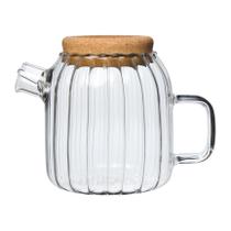 Chaleira De Vidro Borossilicato Com Bico Coador Hel 650Ml