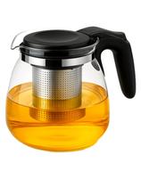 Chaleira De Vidro Borossilicato Com Tampa E Infusor Resistente E Prática