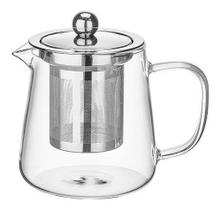 Chaleira de Vidro Borossilicato Resiste Calor com Infusor para Chá 750ml