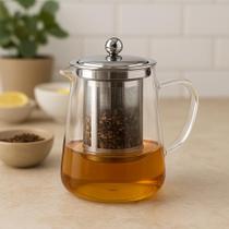 Chaleira de Vidro Borossilicato Resistente ao Calor 750ml