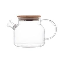 Chaleira de Vidro Borossilicato Tampa em Bambu 600ml - Wolff