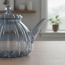 chaleira de Vidro classico Luxo com Difusor de Inox - 1000ml & 800ml