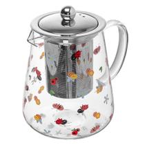 Chaleira de Vidro com Filtro Aço Inox Garden Party 750 ml Lyor Chaleira de Vidro com Filtro Aço Inox Garden Party 750 ml Lyor