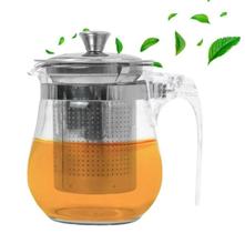 Chaleira de Vidro com Infusor 350ml- Bule para Chá e Café Coador